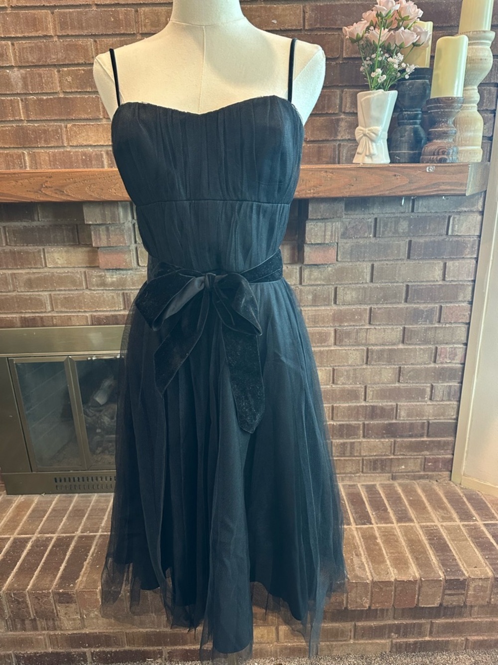 Banana Republic Tulle Sweetheart Cocktail Dress Whimsigoth Gothic Ballerina 6